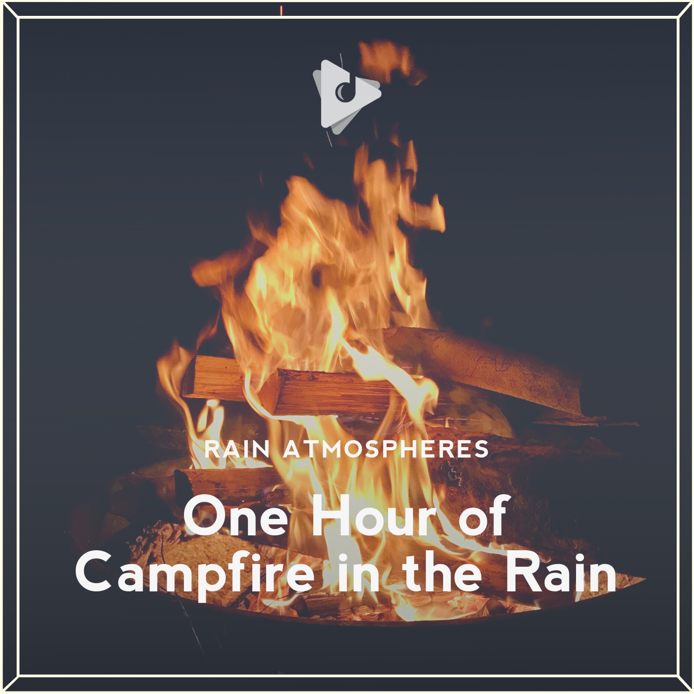 1 Hour of Campfire in the Rain
