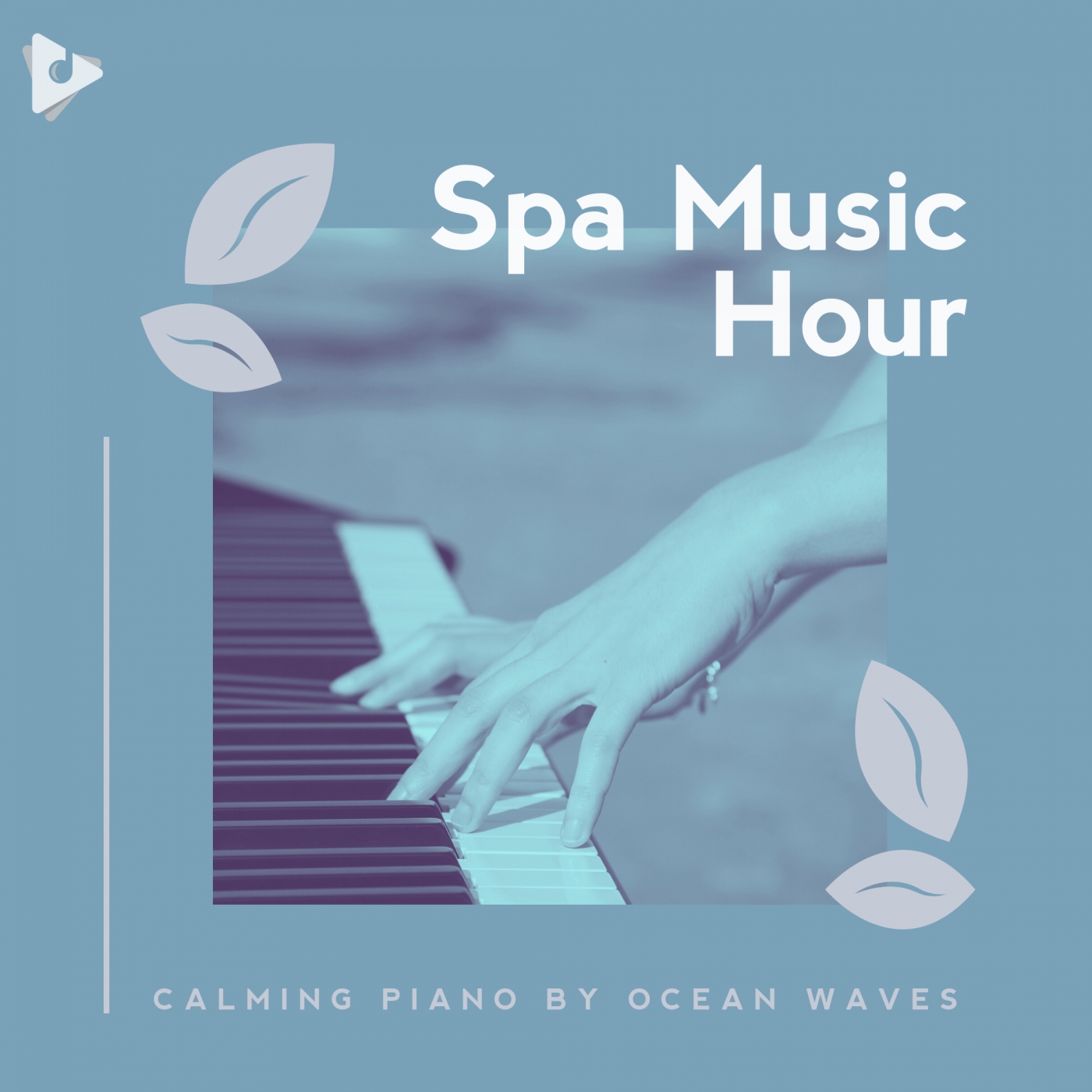 Calming Piano by Ocean Waves